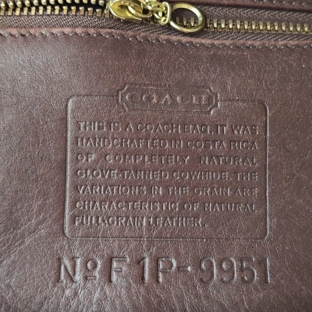 Coach Vintage Brown Leather Shoulder Bag - Picture 2 of 2